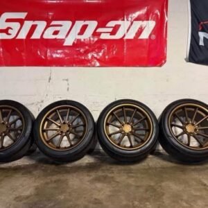 Staggered Bronze Ferrada FR4 Wheels 20x10 and 20x11.5 Charger, Challenger, Magnum, 300C, 300 and 300s